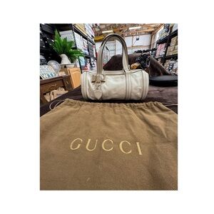 Gucci White Leather Duchessa Bag EUC!!